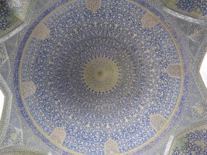 Isfahan coupole de la mosquée de l'Imam